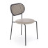 Szare nowoczesne krzesło tapicerowane - Omix
