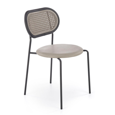 Szare minimalistyczne krzeslo Omix