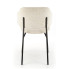 Kremowe nowoczesne krzeslo tapicerowane Waxo