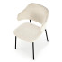 Kremowe nowoczesne krzeslo Waxo