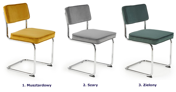 Dostępne kolory krzesła Laveno