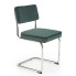 Zielone welurowe krzesło Laveno
