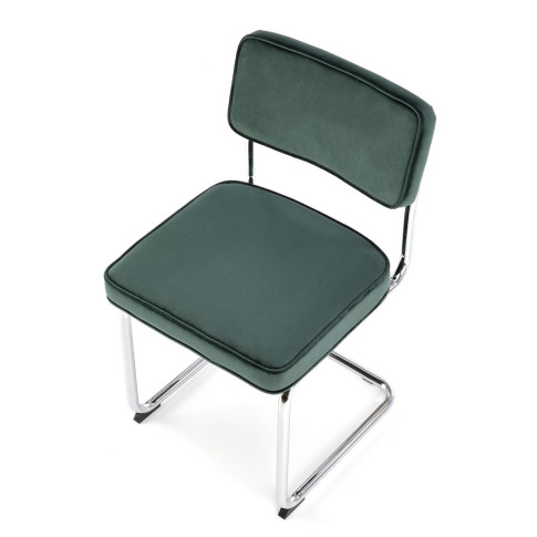 Zielone minimalistyczne krzesło Laveno