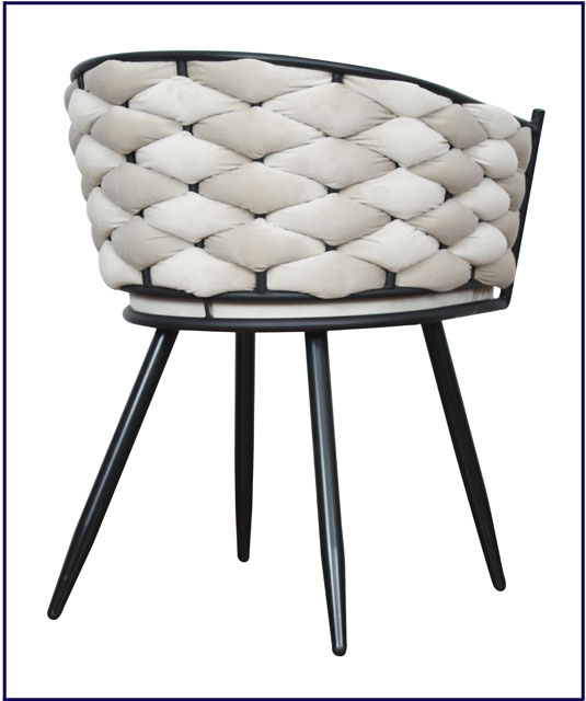 Nowoczesny fotel do czytania w stylu glamour Engo