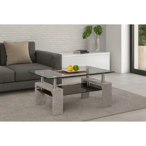 Szczegółowe zdjęcie nr 4 produktu Ława szklana Riscon - beton