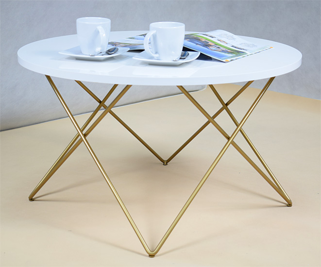 Wizualizacja stolika kawowego Noemi 3X biały blat