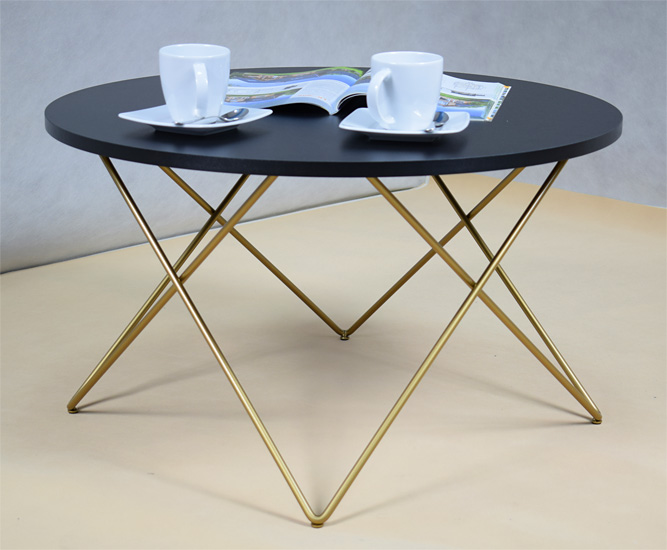 Wizualizacja stolika kawowego Noemi 3X czarny blat