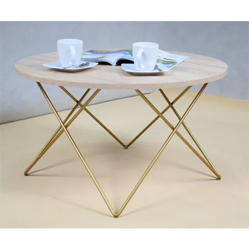 Wizualizacja stolika kawowego Murilo 3X blat dąb sonoma