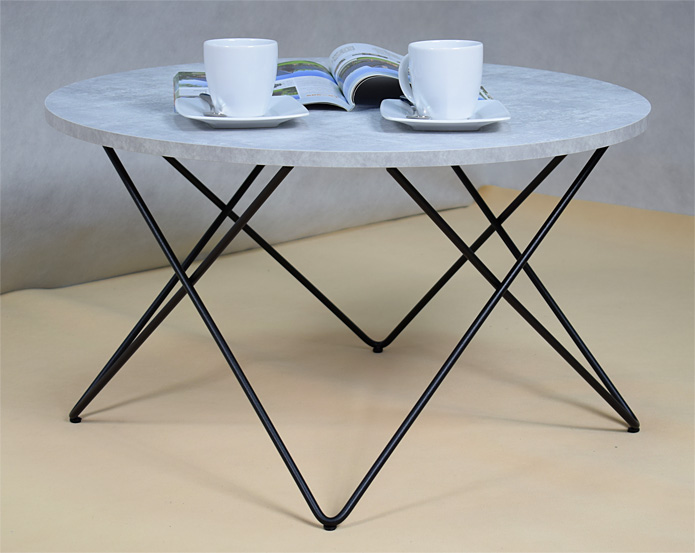 Wizualizacja stolika kawowego Murilo 4X beton blat