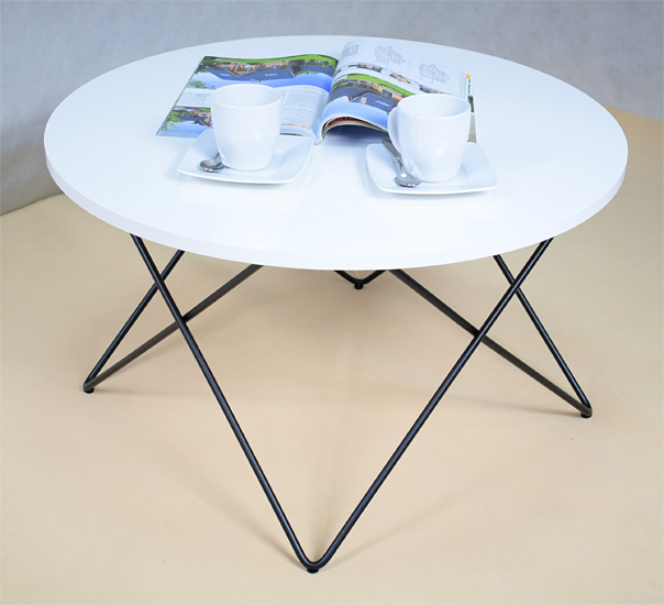 Wizualizacja stolika kawowego Murilo 4X biały blat