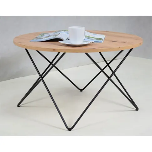 Wizualizacja stolika kawowego Murilo 4X blat dąb artisan