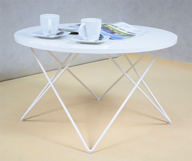 Wizualizacja stolika kawowego Noemi 5X biały blat