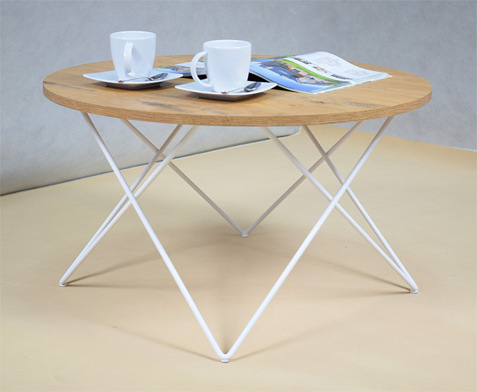 Wizualizacja stolika kawowego Noemi 5X dąb lancelot blat