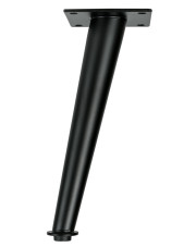 Czarne nogi stalowe 20 cm - Estilo Noble 33X - 4 szt. w sklepie Edinos.pl