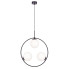 Metalowa lampa wisząca okrąg z białymi kloszami - A201-Anoba