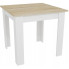 Kwadratowy stół do jadalni dąb sonoma + biały - Wezen 3X