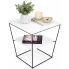 Kwadratowy stolik kawowy z białym blatem - Celia 4X