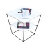 Kwadratowy stolik kawowy z białym blatem - Arakin 4X
