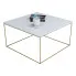 Kwadratowy stolik kawowy z białym blatem - Otax 3X