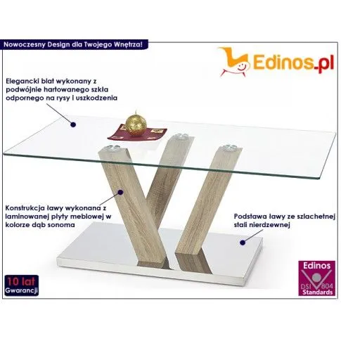 Fotografia Ława szklana Amonti z kategorii Stoliki kawowe