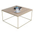 Kwadratowy stolik kawowy w stylu glamour dąb sonoma - Welos 3X
