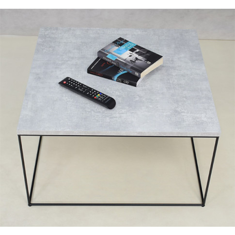 Wizualizacja stolika kawowego Welos 4X beton czarny