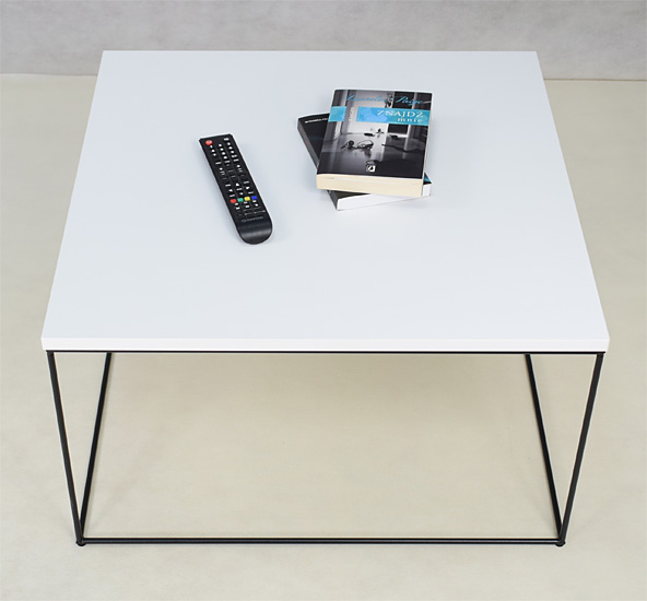 Wizualizacja stolika kawowego Otax 4X biały+czarny