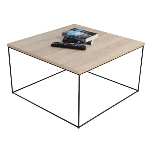 Stolik kawowy Welos 4X dąb sonoma czarny