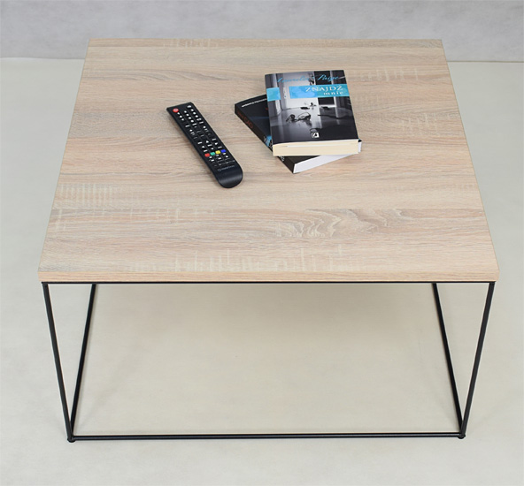 Wizualizacja stolika kawowego Otax 4X dąb sonoma+czarny