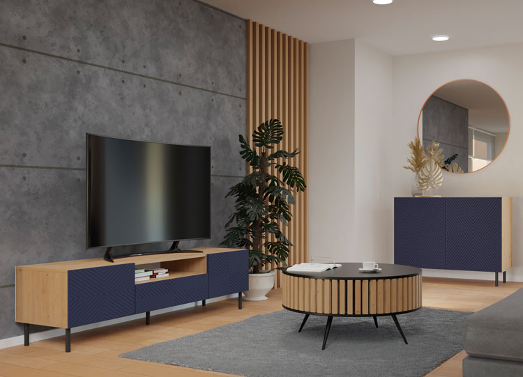 Kolekcja mebli Xeni granatowa