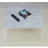 Kwadratowy stolik kawowy Welos 5X beton biały