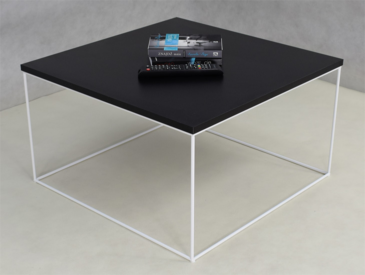 Wizualizacja stolika kawowego Welos 5X czarny+biały