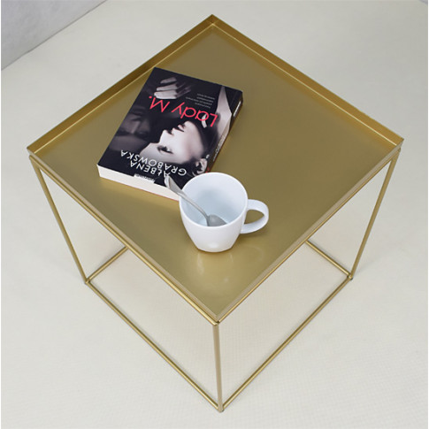 Wizualizacja złotego stolika kawowego Diros 5X