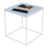 Biały minimalistyczny stolik kawowy - Diros 5X