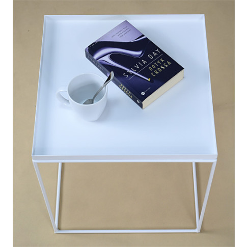 Wizualizacja białego stolika kawowego Diros 5X