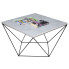 Kwadratowy stolik kawowy beton + czarny - Galapi 3X