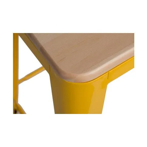 Zdjęcie hoker Maye żółty sosna do kawiarni | Edinos.pl