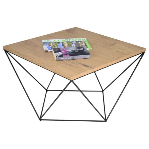 Stolika kawowy Galapi 4X dąb lancelot czarny