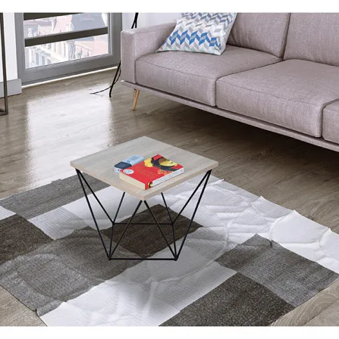 Wizualizacja stolika kawowgo Galapi 5X dąb sonoma czarny