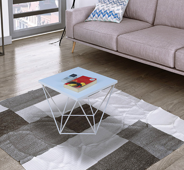 Wizualizacja stolika kawowego Mokita 5X biały