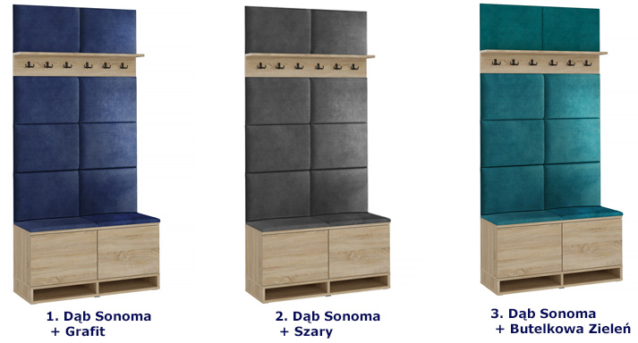 Garderoba Somena 3X kolory