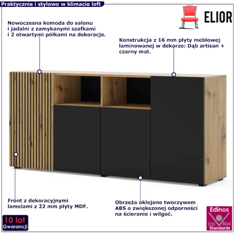 Długa komoda Longa 5X