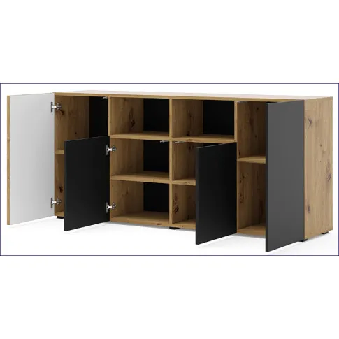 Wnętrze komody z szafkami i półkami Longa 5X