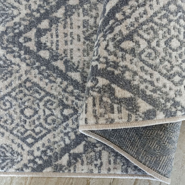 Szary nowoczesny dywan do salonu Fivo 3X