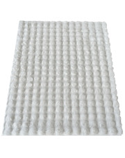 Biały puszysty dywan rabbit 3D - Gliko w sklepie Edinos.pl