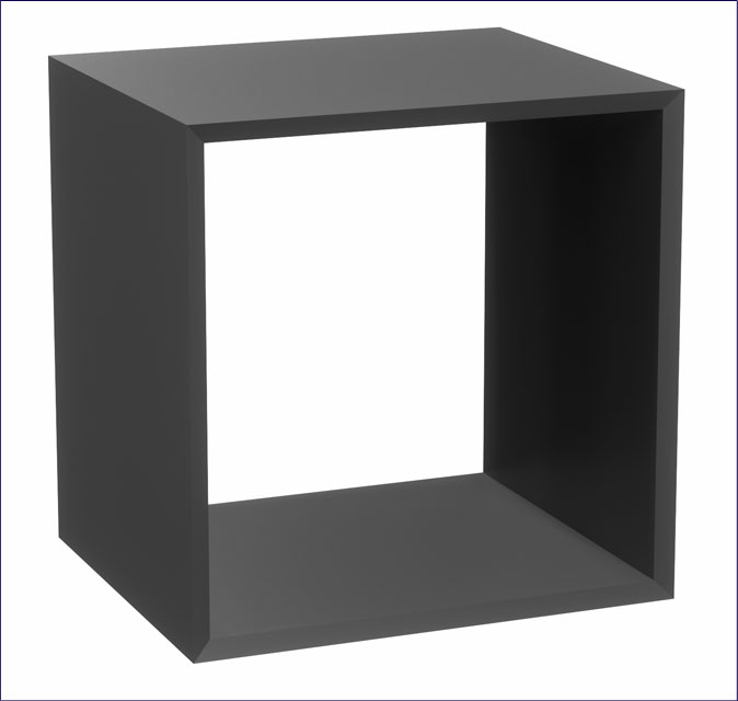 Antracytowy wkład do regału Atela