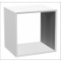 biały kwadratowy wkład do półki nowoczesnej begonis 6x