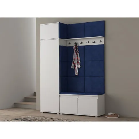 Wizualizacja garderoby Prufis 5X biały granat