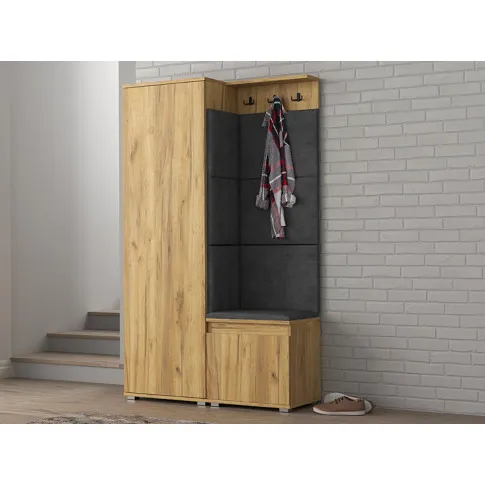 Wizualizacja garderoby Furol 3X dąb craft szary