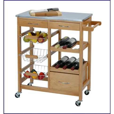 Wózek kelnerski z półkami na wino Kliv 3X